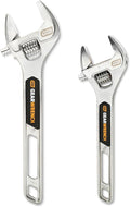 GEARWRENCH 2 Piece Chrome Adjustable Wrench Set | 89750