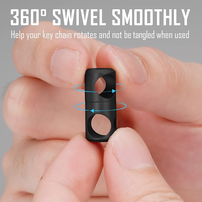 KeyUnity Titanium Swivel Key Ring Keychain Connector