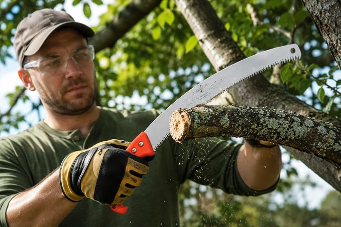 Jameson Barracuda™ Tri-Cut Gullet Edge Hand Saw – 16-Inch Ultra-Sharp Blade, Ergonomic Soft Grip Handle, Impulse-Hardened Teeth for Efficient & Clean Cutting