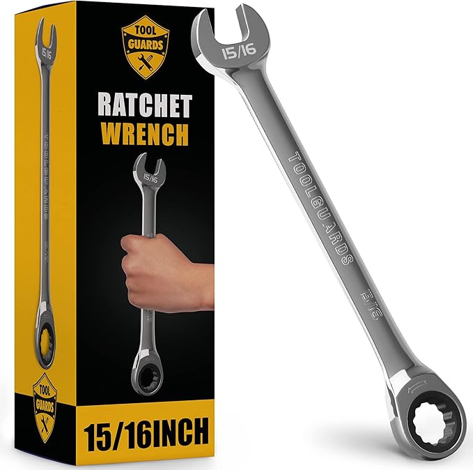 Ratcheting Wrench - Slim Profile - Ratchet Wrench, 15/16" Wrench Set