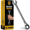 Ratcheting Wrench - Slim Profile - Ratchet Wrench, 15/16" Wrench Set