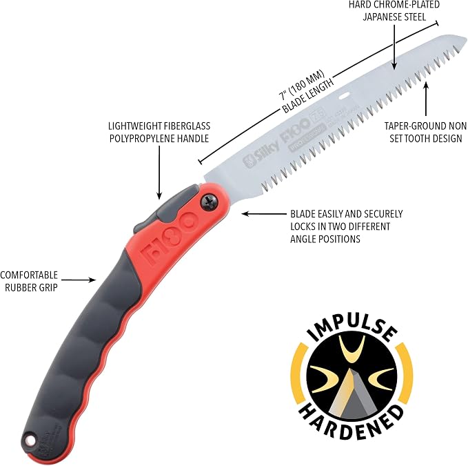 Silky Professional F180 180mm Folding Saw Large Teeth (143-18)