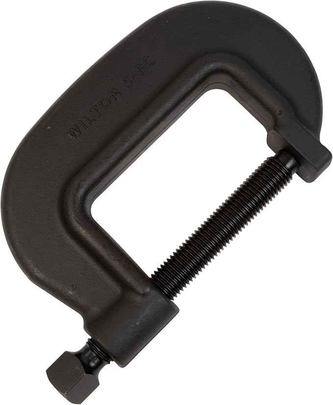 Wilton Brute Force C-Clamp, 5-3/8" Opening, 3-1/8" Throat, 23800 Lbs. Clamping Force (Model 5 F.C.)