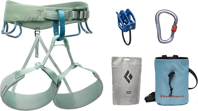 BLACK DIAMOND Women's Momentum Rock Climbing Harness, Adjustable Loops