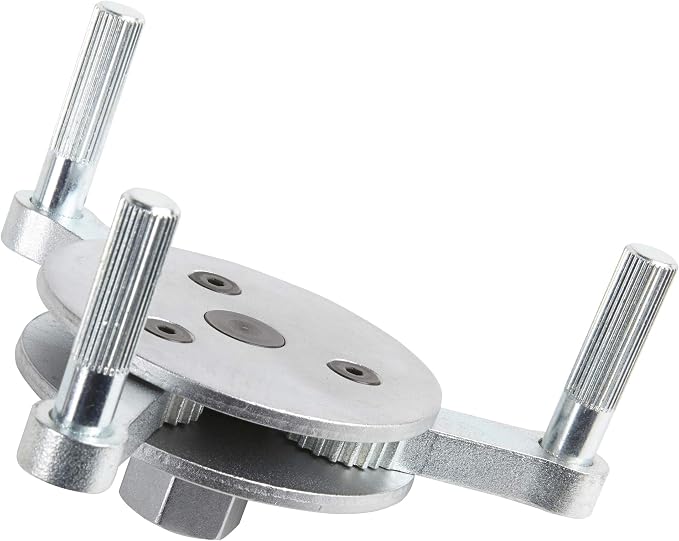 OTC 4440 Heavy Duty 3-Leg Standard Oil Filter Wrench | Self Gripping Design Offers True Universal Fit from 3" to 4-3/4"; 1/2" Square Drive with 21mm Hex Option