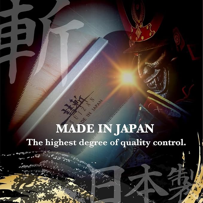 SUIZAN Dozuki Dovetail Saw 6" Rip Cross Cut - Japanese Pullsaw Hand Saws | Professional Pull Saw for Woodworking Joinery Tenon Furniture Making DIY Tools Fine Wood Cut Miter Sharp Replaceable Blade
