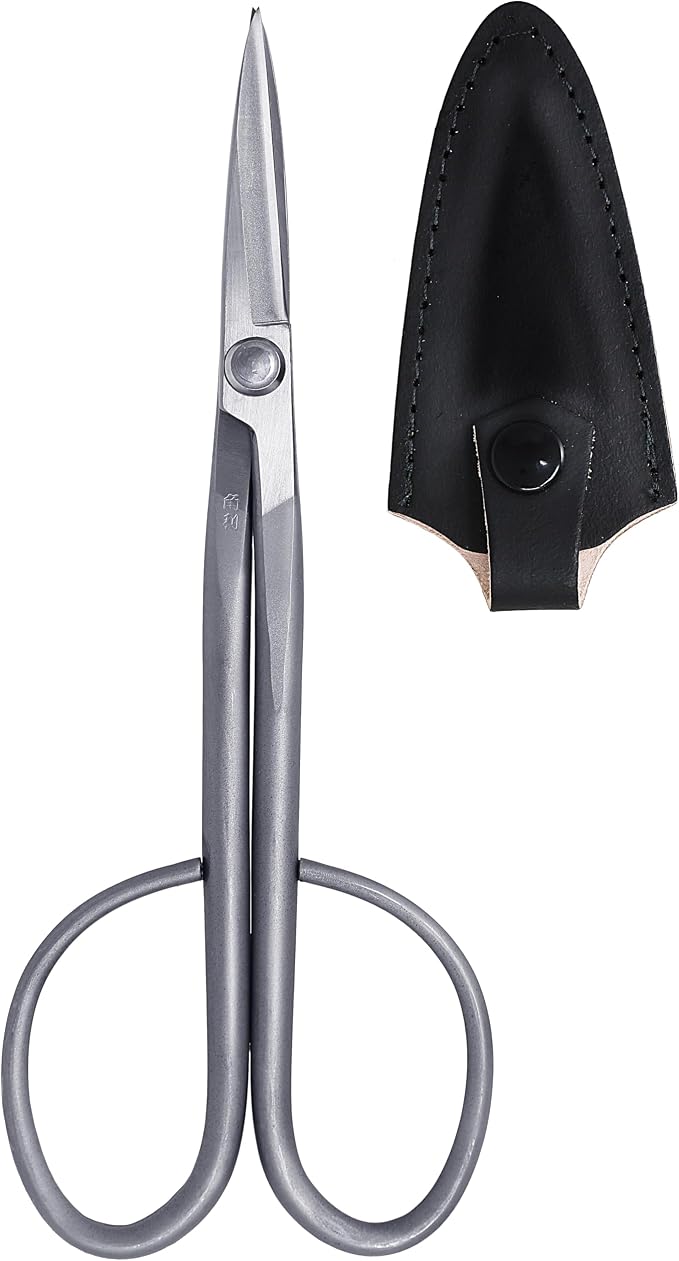KAKURI Bonsai Twig Shears Made in Japan 8", Japanese Stainless Steel Blade, Precision Bonsai Scissors for Fine Pruning and Trimming