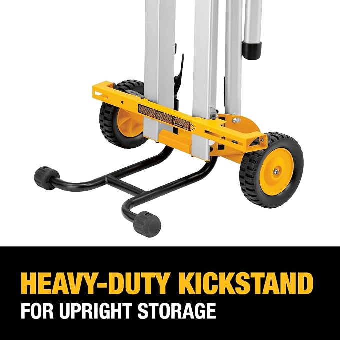 DEWALT Table Saw for Jobsite, Compact, 8-1/4-Inch with Table Saw Stand, Mobile/Rolling (DWE7485 & DW7440RS)