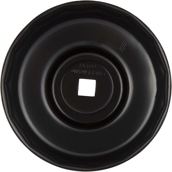 Steelman Low Profile Oil Filter Cap Wrench Socket 88mm x 15 Flute, 3/8-inch Drive, for Hyundai Screw-In Filters, Heavy Duty Chrome Vanadium Steel