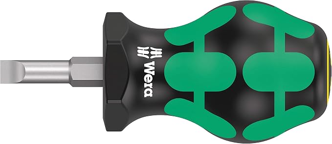 Wera 05008870001 Stubby Set 1 Screwdriver Set, 5 Pieces,Green