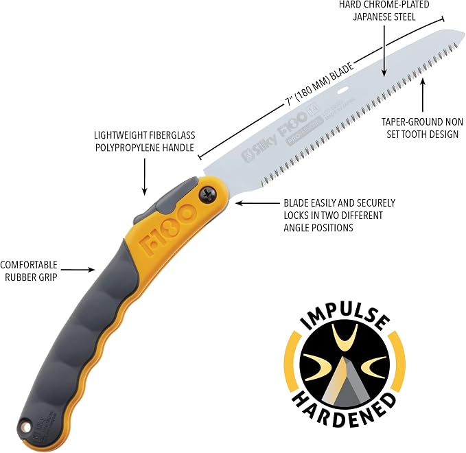 Silky Professional F180 180mm Folding Saw Fine Teeth (141-18)