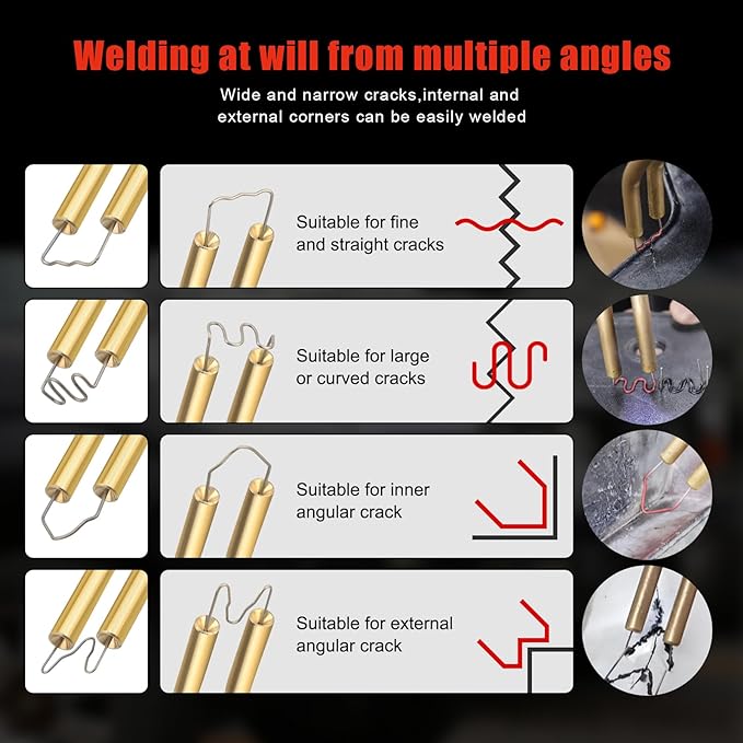 Upgraded 220W Cordless Plastic Welder, 1000PCS Staples, USB Rechargeable Cordless Car Bumper Repair Kit with 5000mAh Battery,Hot Stapler Kit, Plastic Welding Kit, Plastic Repair Kit