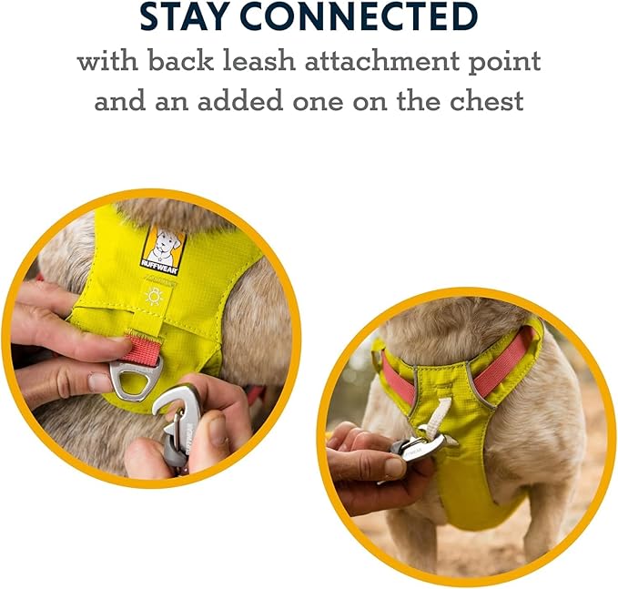 Ruffwear, Hi & Light, Everyday Lightweight Dog Harness, Trail Running, Walking, Hiking, All-Day Wear, Lichen Green, X-Small