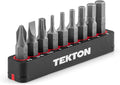 TEKTON 1/4 Inch Bicycle Bit Set with Rail, 9-Piece (#2, 3/16 in., T25, 2-6 mm) | DZZ93003