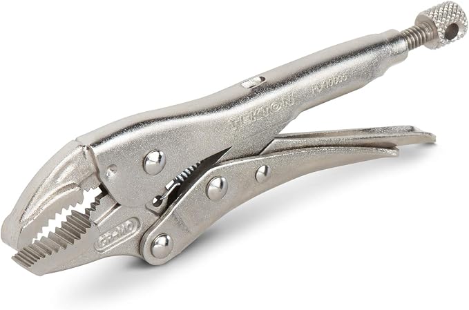 TEKTON 5 Inch Curved Jaw Locking Pliers | PLK10005