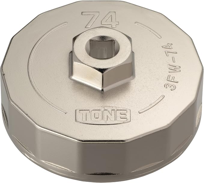 TONE Oil Filter Wrench 3FW-74 3/8" Inch Drive φ74