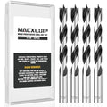 Brad Point Wood Drill Bit Set, 4Pcs 7/16" Drill Bit Set with Double Flutes Design for Carpenter Woodworking and All Types of Wood