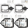 Truck Box Latch Replacement kit, Paddle Latch Tool Box Locks with Keys,Truck Box, Trailer Door, RV, Camper, Storage Box, 4.4" L x 3.3" W