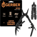 Gerber Gear Multi-Plier 600 - 14-in-1 Multitool with Sheath, Needlenose Pliers, Screwdriver, Serrated Knife, Wire Crimper, Bottle Opener, Can Opener & More - Black with Sheath