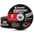 EZARC Cut Off Wheels 25 Pack, 5'' x .045'' x 7/8'' Thin Grinder Cutting Wheel, Metal & Stainless Steel Cutting Disc for Angle Grinders