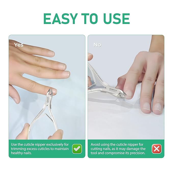 Professional Cuticle Trimmer Nail Cuticle Cutter Stainless Steel Cuticle Nippers with Sharp Blades Double Spring Manicure Tools for Nail Care Pedicure Home Spa (Pink - Pusher Included)