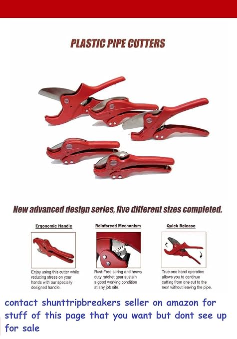 MCC Tools - Ratcheting PVC CPVC Pipe Cutter - 1¼''(up to 1 5/8'') (Plumbing, Irrigation & Automotive)
