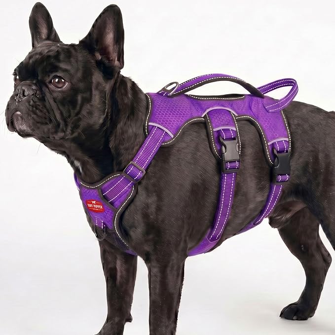 Tuff Pupper Escape Proof No Escape Dog Harness | 5 Point Adjustable Fit Harness for Dogs | Padded Dog Harnesses | Handle Dog Lift Harnesses