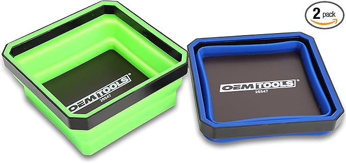 OEMTOOLS 26547 Magnetic Foldable Tray, Mothers Day Gifts, Collapsible Tool Organizer Tray Set, Silicone Magnetic Bowls For Holding Nuts And Bolts, Mothers Day Gifts for Mom