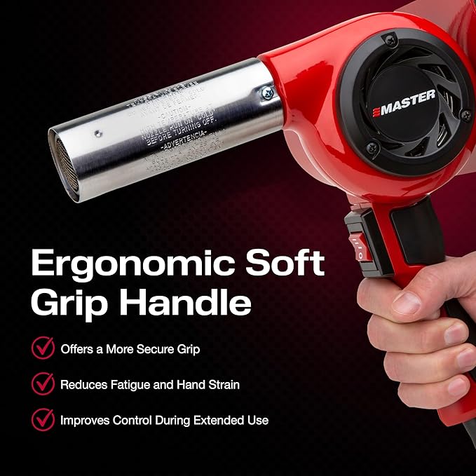 Master Appliance HG-801D Industrial Heat Gun, Quick Change Plug-In Heating Element, 1400° F, 120V, 2220W, 18.5 Amps, Engineered In USA