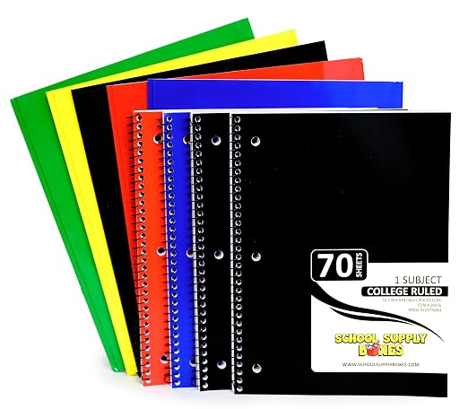 School Supply Boxes | Secondary School Bundle (1 Box) | Back to School Essentials Kit for Students & Teachers | Includes 1" Binders, College-Ruled Notebooks, College-Ruled Filler Paper, & More