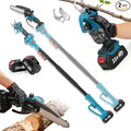 Cordless Electric Pole Saw & Pruning Shears Kit, 4-in-1 Tree Trimming Tool with 7FT Extendable Pole, 6 Inch Branch Cutter, 2×4.0Ah Battery Powered Pruner for Garden Orchard Yard