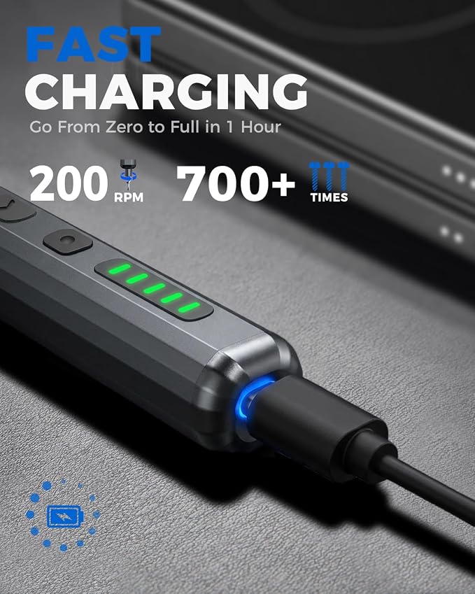 Mini Electric Screwdriver Set 140-IN-1: UnaMela Small Electric Screwdriver Cordless - 120 Precision Bits, 5 Torque Settings, LED Light, Magnetic Power Screwdriver Repair Tool Kit for PC RC Electronics