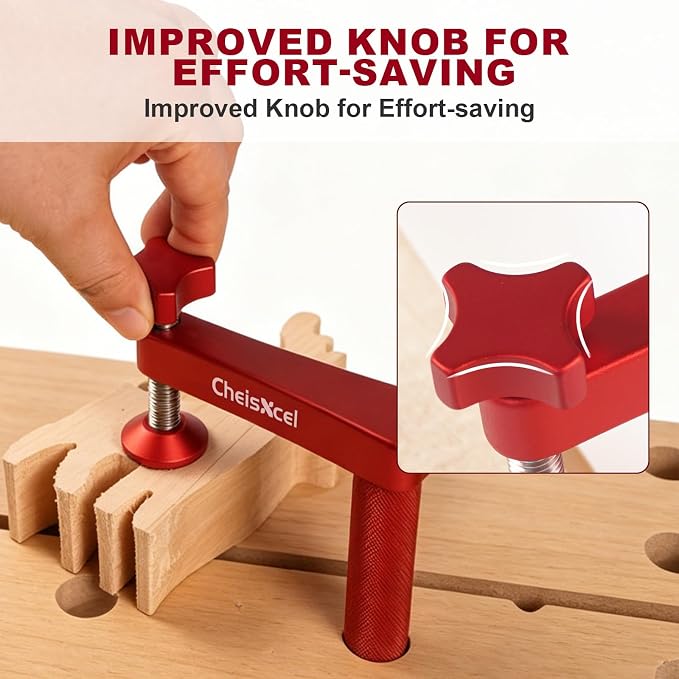 12pc 3/4" Bench Dog Clamp Detachable Extended Rod for Woodworking