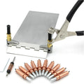 1/8" Mini Cleco Kit, with Cleco Pliers, 10 1/8" Clecos, 2 Side Clamps, and #30 Drill Bit with Spring Drill Stop