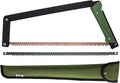 AGAWA - BOREAL21 Tripper Kit - Includes 21" Folding Saw, Nylon Carrying Case, 21" All-Purpose & 21" Aggressive Blade - For Camping, Hiking & Survival Gear (Black Frame/Green Handle)