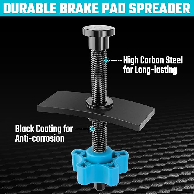DURATECH Heavy Duty Caliper Piston Compressor Tool, Brake Pad Spreader with 2PCS Brake Caliper Hangers,Brake Piston Compressor Tool for Most Cars and Light Trucks
