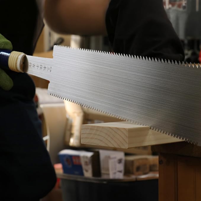 Senkichi Japanese Ryoba Pull Saw 9.5" / 240mm - Double Edge Hand Saw for Rip-Cut, Crosscut, Joinery, Hardwood, and Fine Woodworking