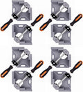8pcs Corner Clamp - Right Angle 90 Degree Wood Clamps For Woodworking, With Adjustable Swing Jaw Aluminum Alloy Frame, For Welding, DIY Woodworking