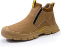 GLANOUDUN Welding Work Boots for Men Slip on Steel Toe Shoes for Men Indestructible Steel Toe Boots Welder Men's Working Shoes Fireproof Safety Footwear for Construction Men's Work & Safety Footwear
