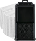 Bates- 4 Inch Paint Tray Set, 41 Pack, 1x 4 Inch Paint Roller Tray, 40x Disposable Plastic Liners, Black and White