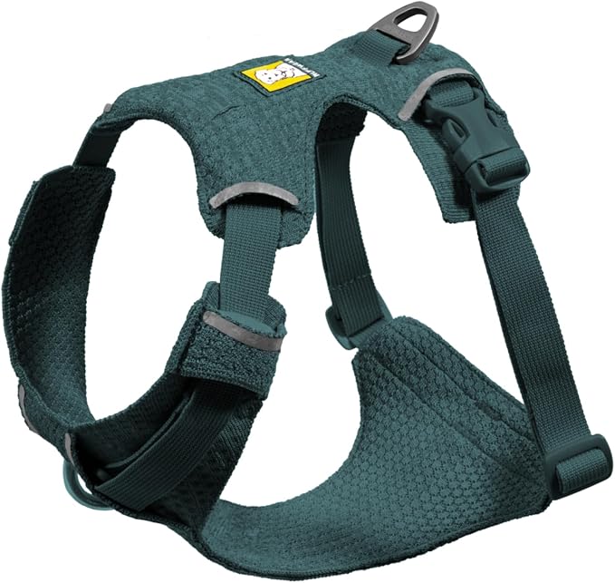 Ruffwear, Front Range Flex Dog Harness, Engineered Knit Construction for Ultimate Fit and Mobility, Lightweight Flexible Everyday Harness with Dual Leash Clips, Deep Teal, Small