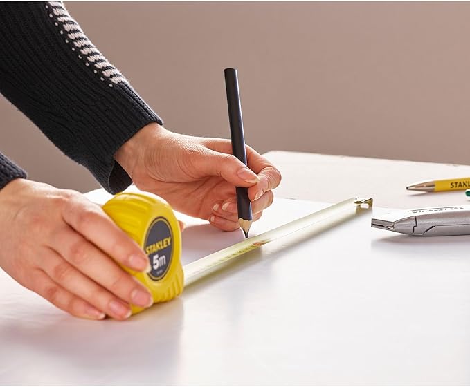 Stanley 1-30-497 Tape Measure, Yellow/Black, 5 m/19 mm
