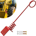 Hydraulic Hose Holder Tractor - 0.3" (8cm) Thick Plate Hydraulic Hose Saver, Bolt-On/Weld-On Hydraulic Hose Hanger Clamp, Rust-Proof | Heavy Duty for Skid Steer & Outdoor Use 1PC Red