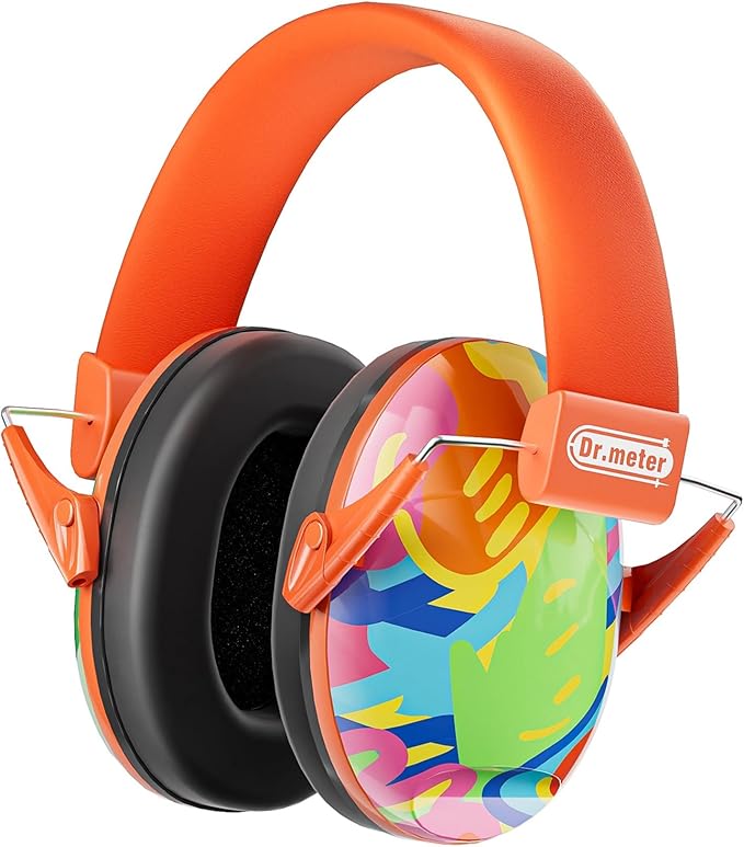 Dr.meter Kids Ear Protection Ear Muffs for Noise Reduction, 27.4dB Noise Cancelling Headphones for Toddlers, Kids Autism, Sensory Earmuffs, Hearing Protection Monster Truck Jam