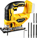 Cordless Jig Saw Compatible with Dewalt 20V Max Battery, Jigsaw For 3 Orbital Settings, 3200RPM, 0-45° Bevel Cuts, Jigsaw Tool with LED Light (Battery Not Included)
