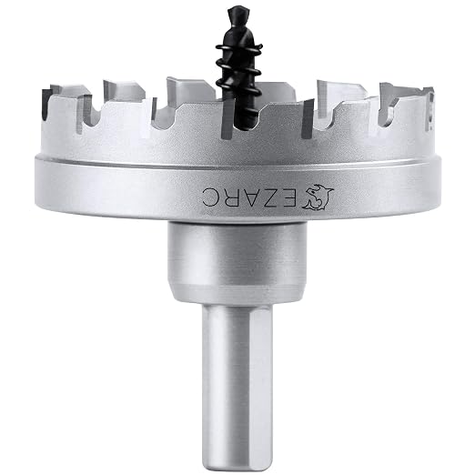 EZARC Carbide Hole Saw Heavy Duty, Hole Cutter for Stainless Steel, Sheet Metal 3-1/8" 80mm
