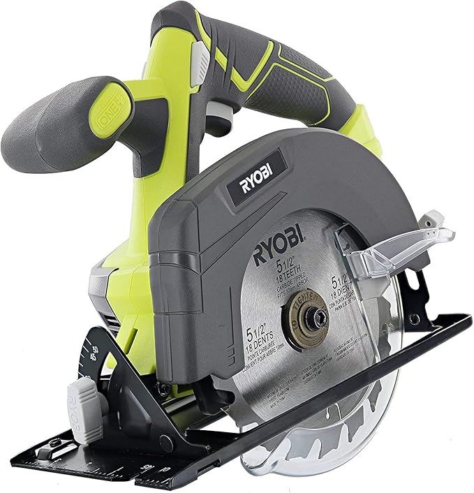 RYOBI 18-Volt Cordless 5 12inch Circular Saw Kit with a 4Ah Battery and Charger (No Retail Packaging)
