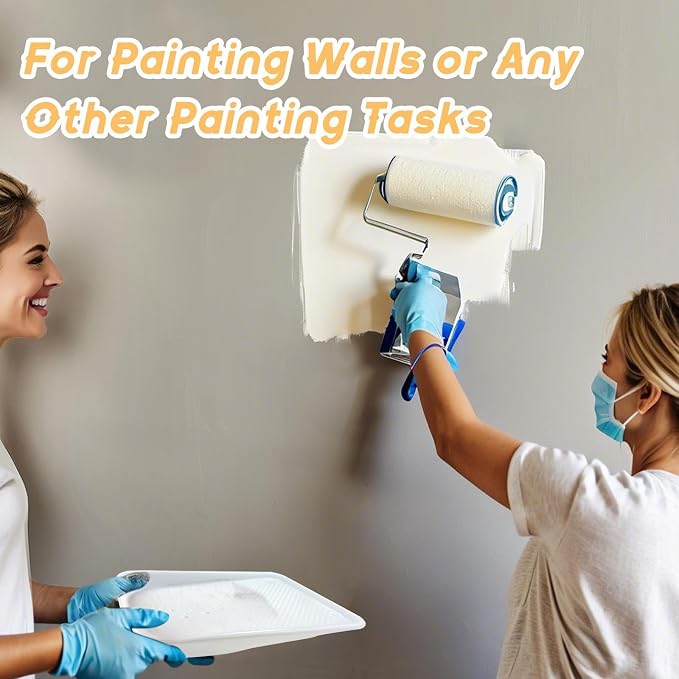 Paint Tray Liner, 20 Pack, 9 Inch Paint Roller Tray, Disposable Paint Tray for House, Walls and Furniture Painting
