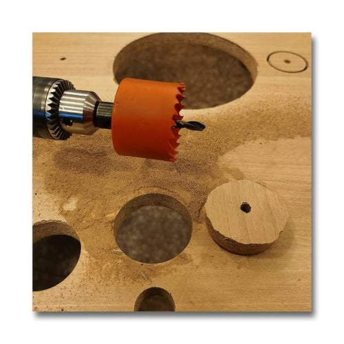 1-3/4 inch Hole Saw with Arbor for Metal Wood Plastic, 1.75 in Bimetal Hole Cutter for Different Project with Smooth and Flat Drilling Edge, Fast Chip Removal
