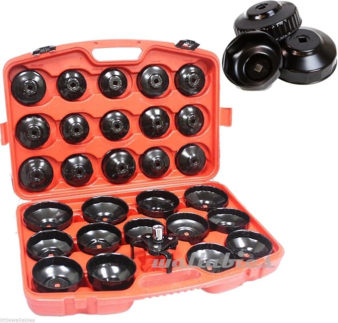 ARC-POWER 30pc Oil Filter Caps Wrench Cup Socket Set For For Mercedes For BMW VW For Audi For Volvo Ford